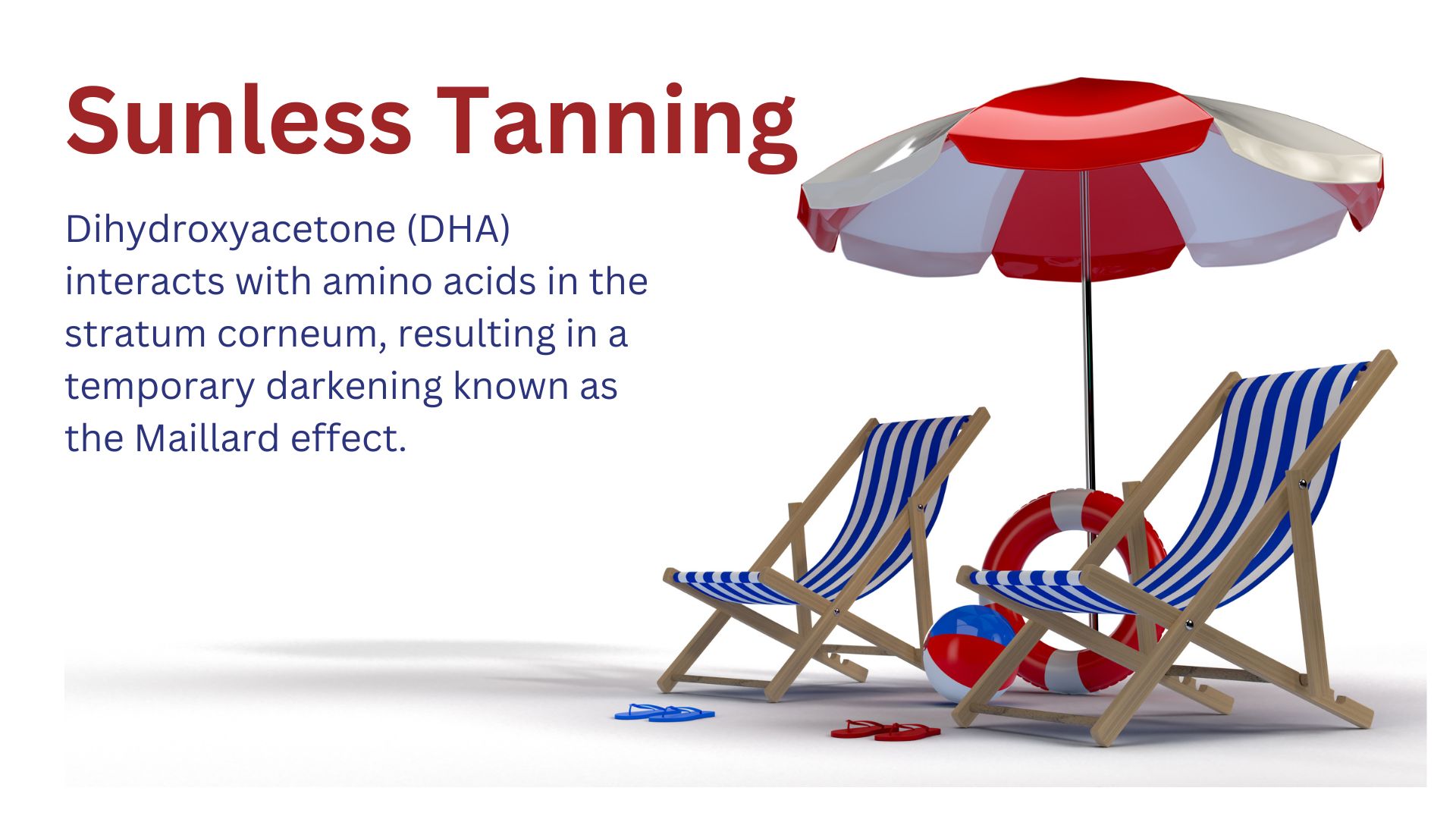 Infographic describing sunless tan ingredients